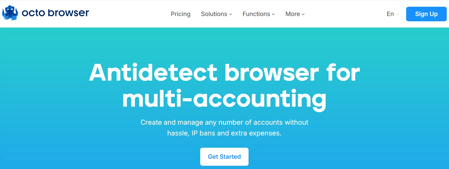 Octo Browser Homepage