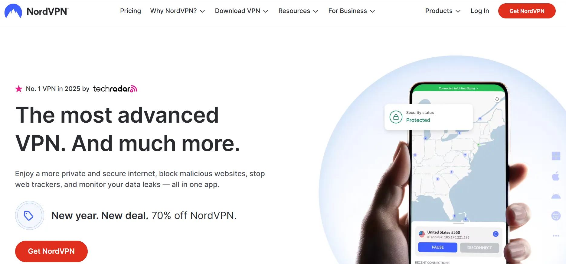 NordVPN Homepage