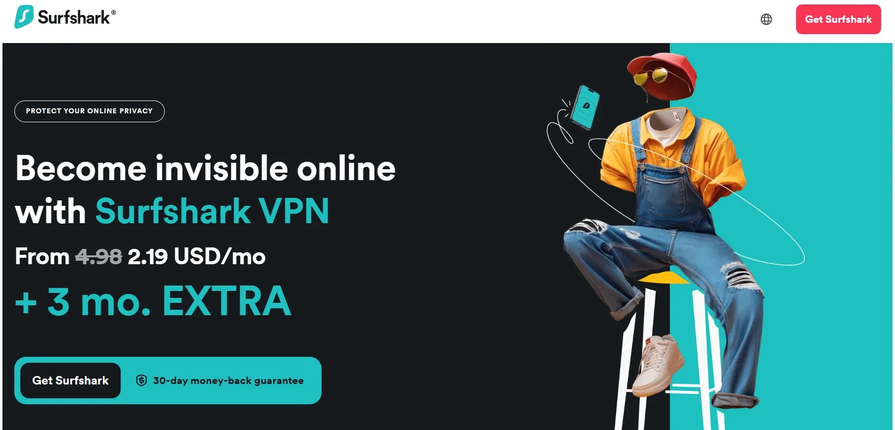 Surfshark VPN Homepage